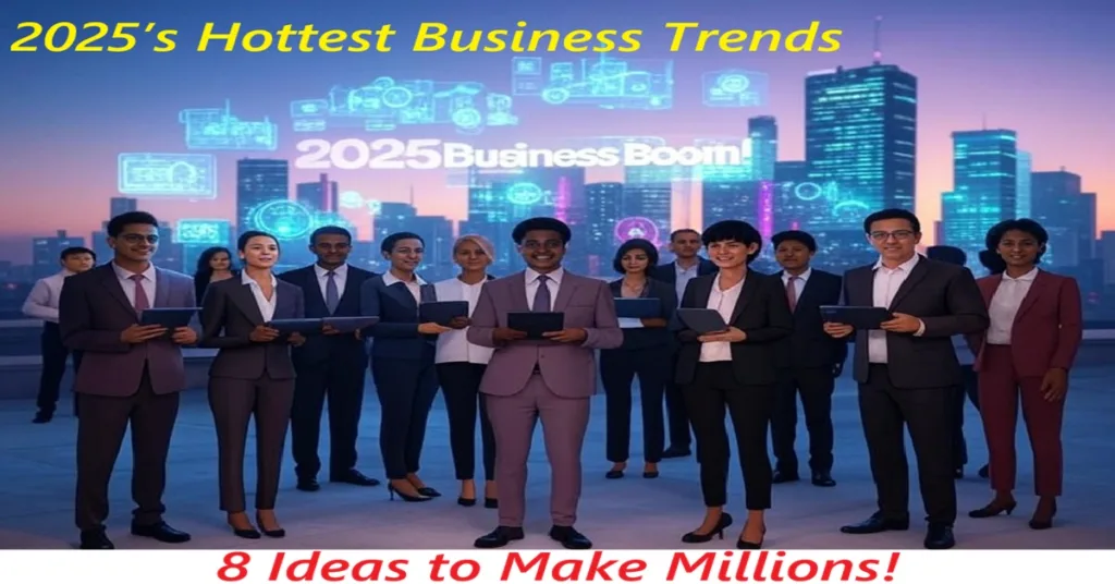 2025’s Hottest Business Trends 8 Ideas to Make Millions! Best 8 Business Ideas