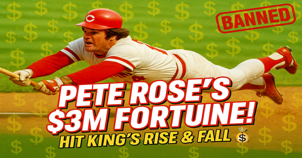 How Pete Rose Lost $100 Million The Shocking Truth Behind His MLB Ban! 😱Net worth