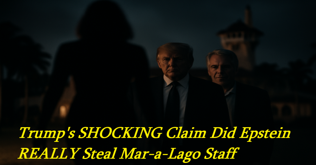 Trump's SHOCKING Claim Did Epstein REALLY Steal Mar-a-Lago Staff Trump Claims Epstein