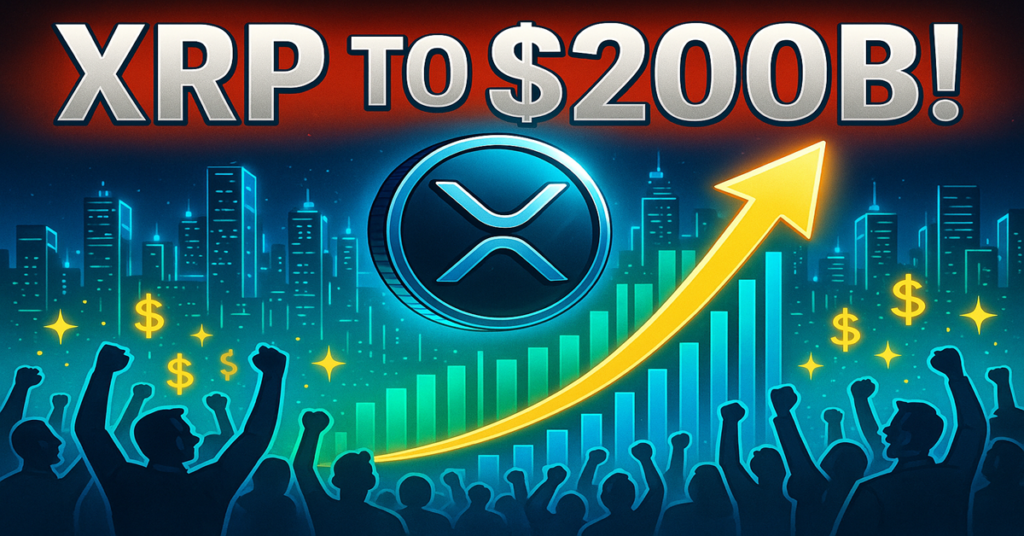 XRP Surges to $200B Market Cap, Nears Record High XRP's Market Cap