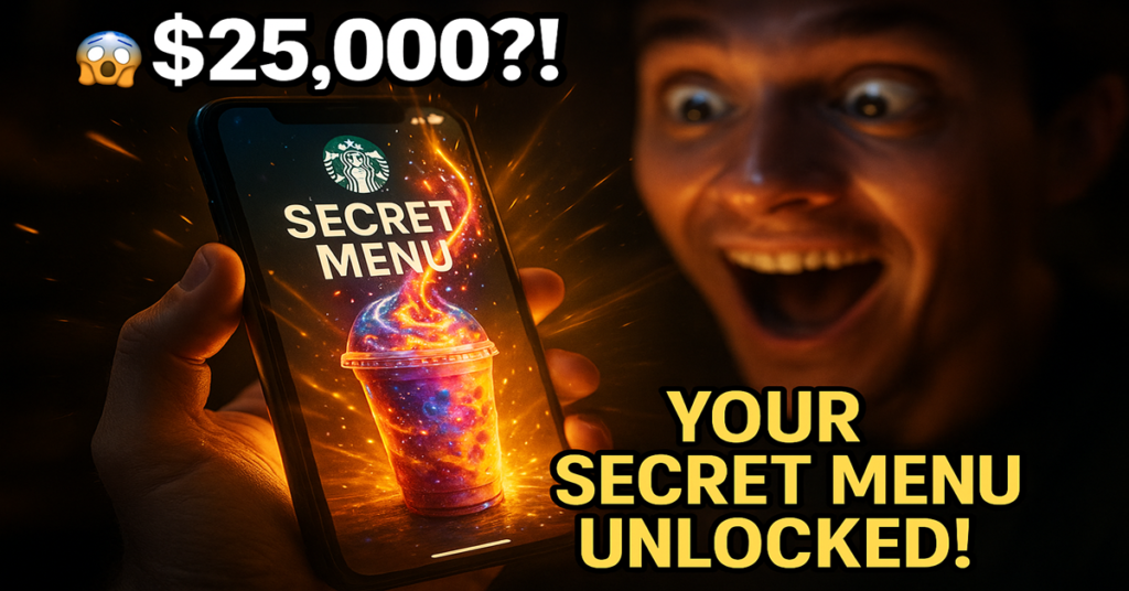 Your Starbucks App Just Got a HUGE Upgrade – Is YOUR Favorite Secret Drink on It $25,000 rewards
