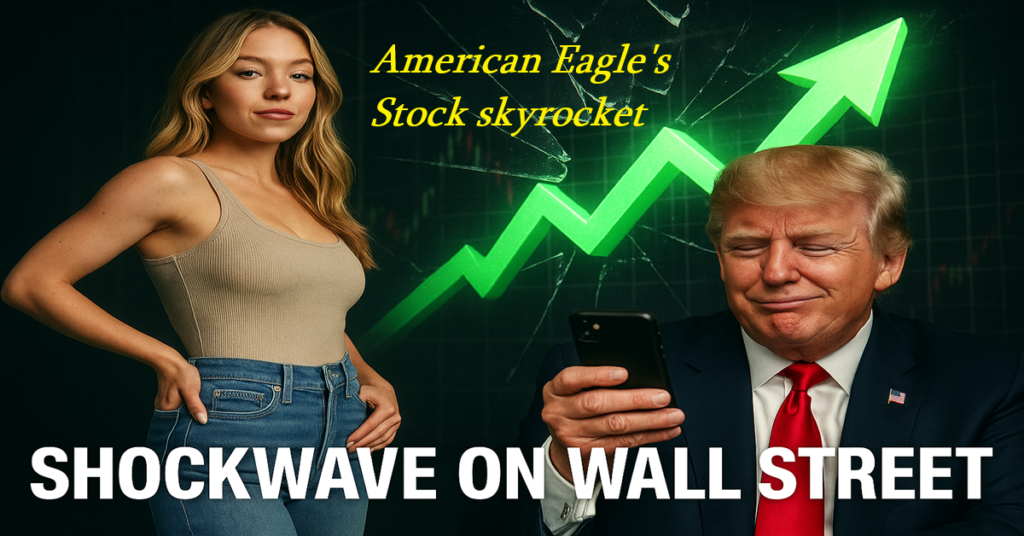 American Eagle's Stock skyrocket Trump's 1-Sentence Post Just Made This Actress and a Famous Jean Company Millions.