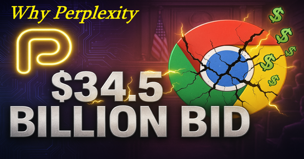 Google's Nightmare Why a Small AI Company Perplexity offers $34.5 billion for Google Chrome!