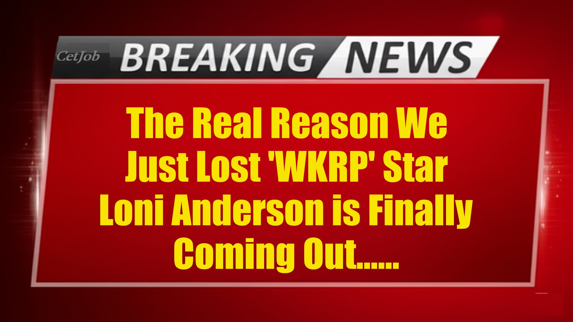 Hollywood in Shock The Tragic Secret Loni Anderson Died at 79!