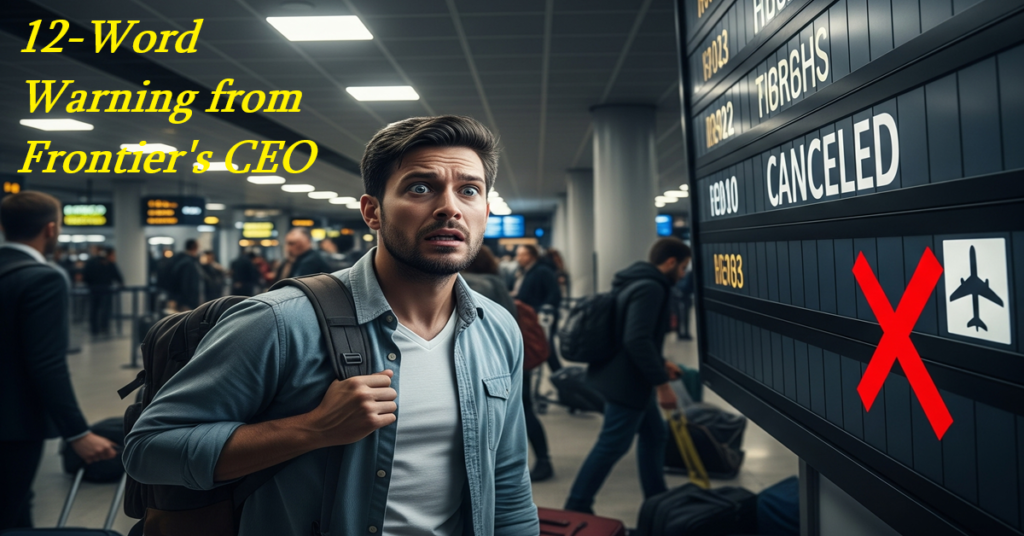 Frontier Airlines' CEO Issues Blunt 12-word Warning to Flyers