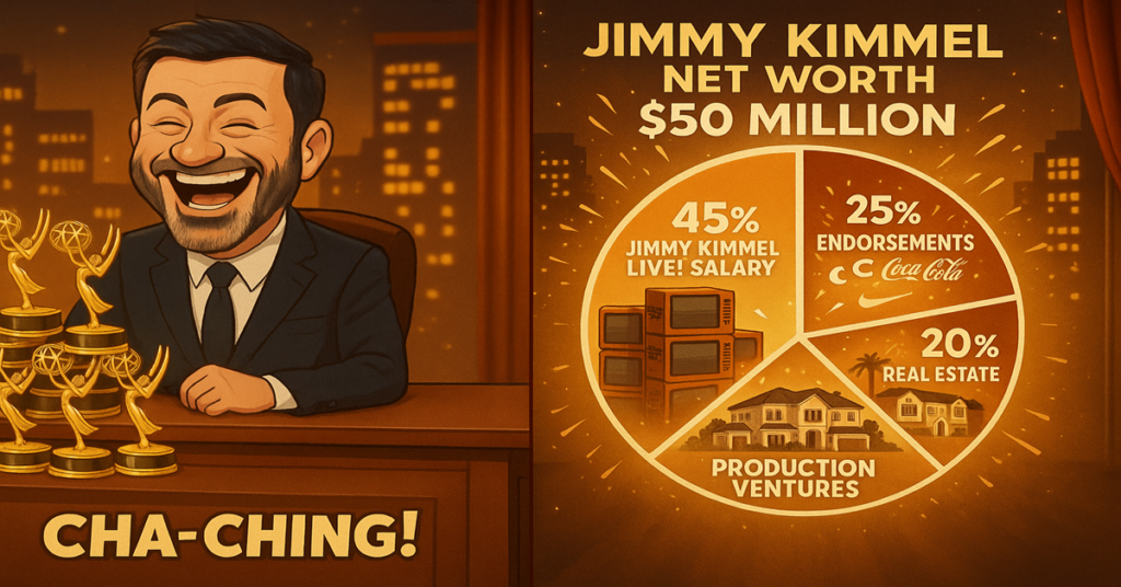 From $50M Fortune to Fired How Jimmy Kimmel's Epic Fall from Grace Could Cost Him Millions! Net Worth