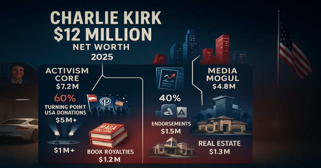 From Garage Startup to $12M Net worth How Charlie Kirk Built a Fortune Before the Tragic Shot Heard 'Round America