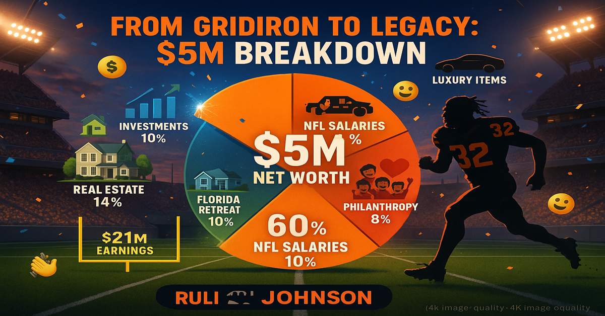 Rudi Johnson's $5M Fortune Exposed What the NFL Legend Left Behind Will Break Your Heart Net worth