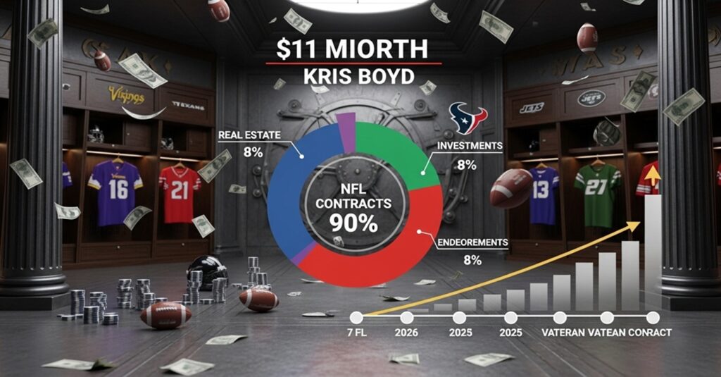 Kris Boyd's $11 million net worth, built through NFL contracts and savvy financial planning